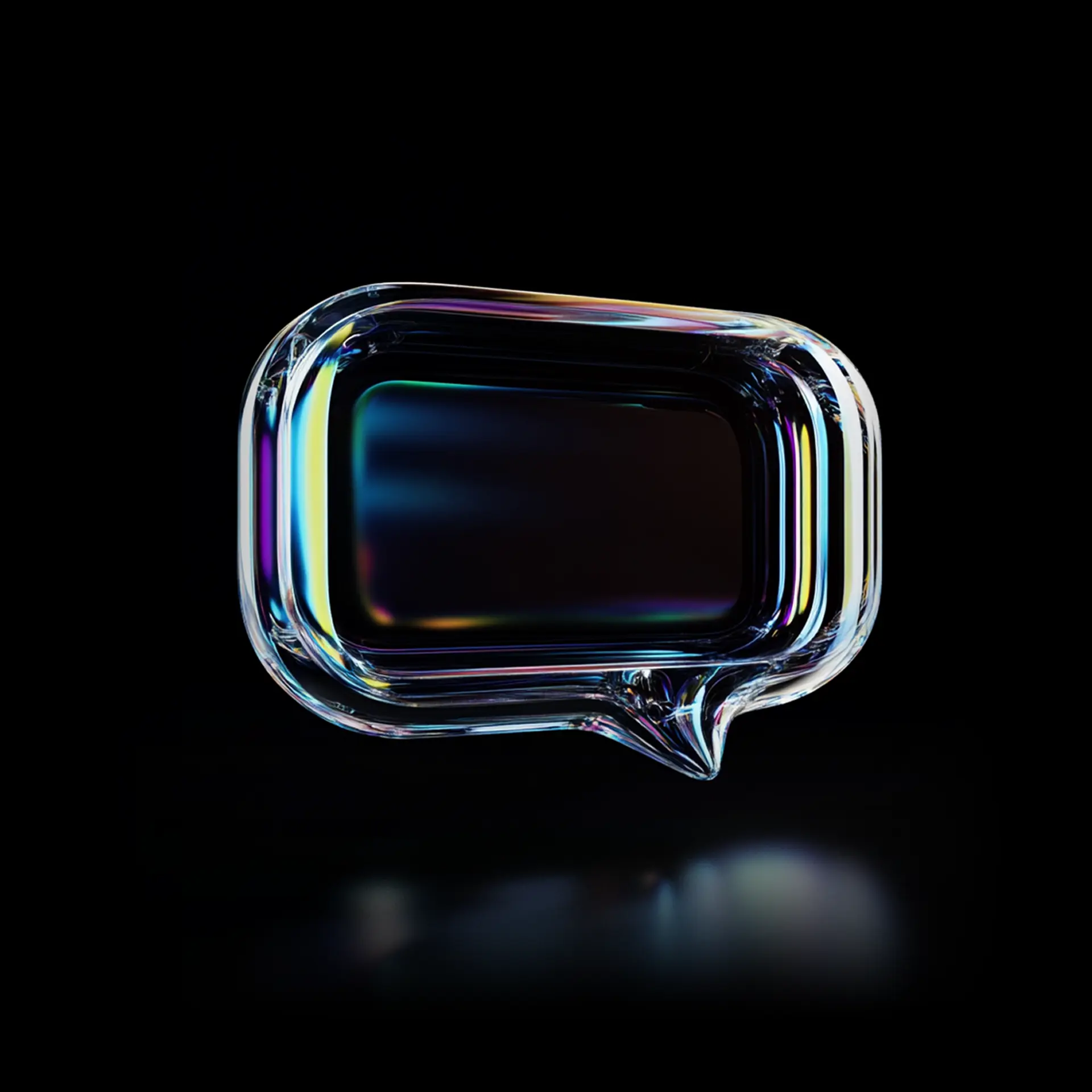 3d image of a speech bubble