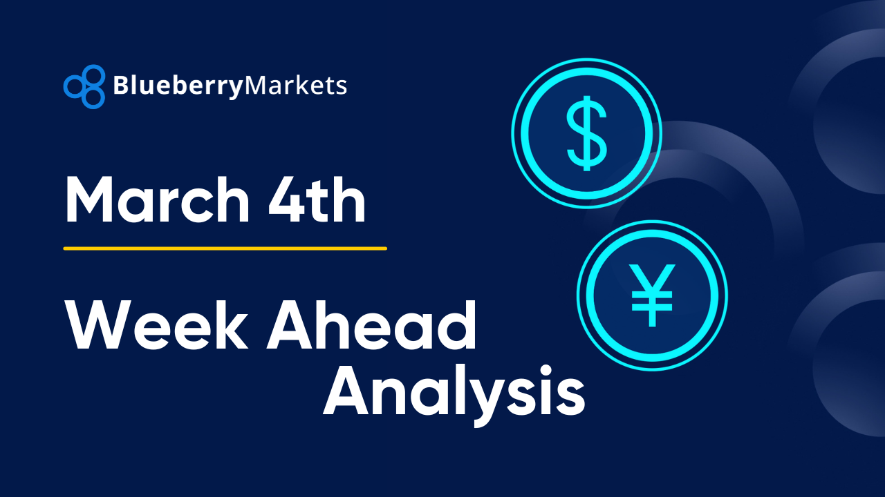 Forex Week Ahead Analysis: 4th March, an image of a digital earth featuring yen and dollar symbols.