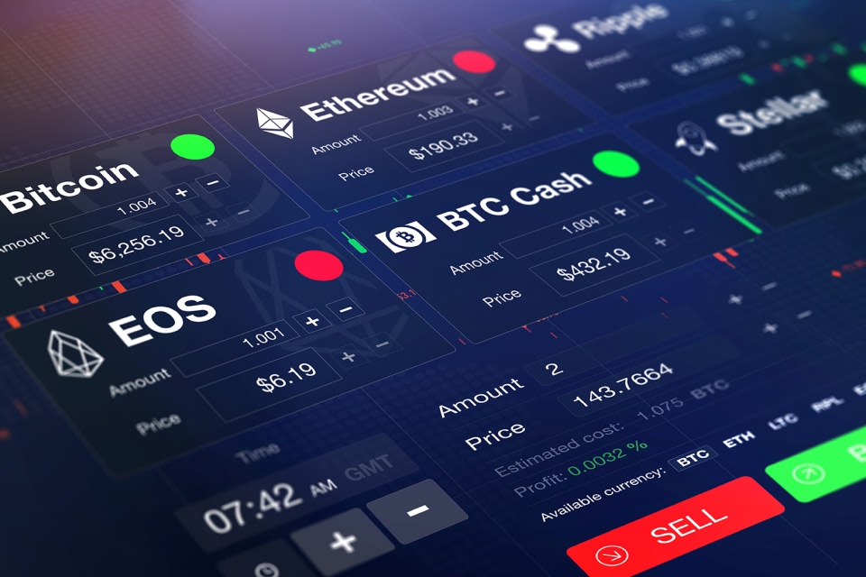 Crypto Staking - What it is And How it Works cryptocurrency trading interface displaying various cryptocurrencies, illustrating the process of earning rewards by holding and validating digital assets.