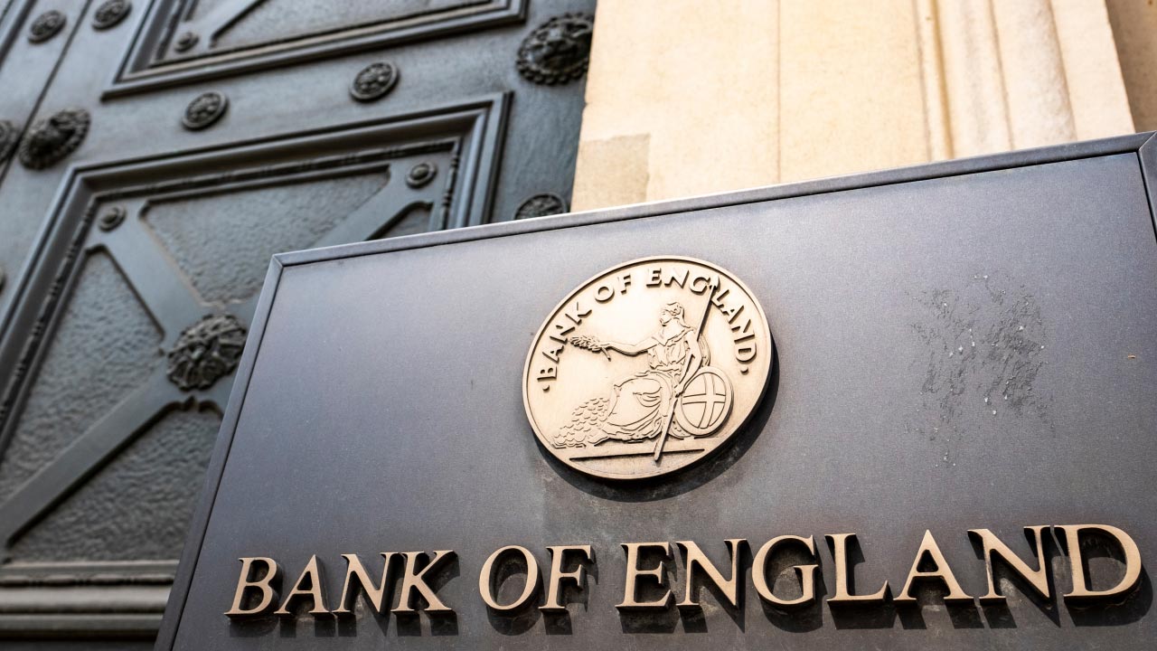 Bank of England's building facade