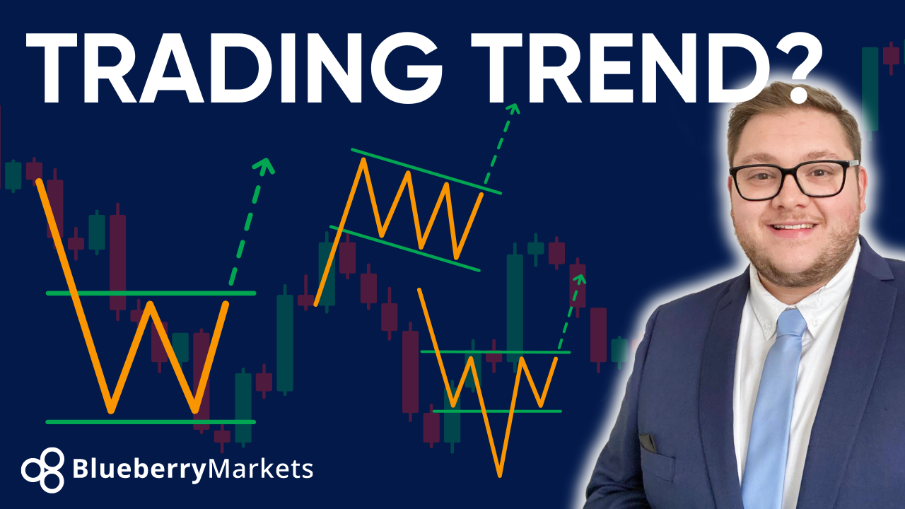 Is This the NEXT Trending Forex Pair? — Jonathan Kibbler pointing toward a trading chart on screen, with upward and downward trend lines highlighted to suggest market movement.
