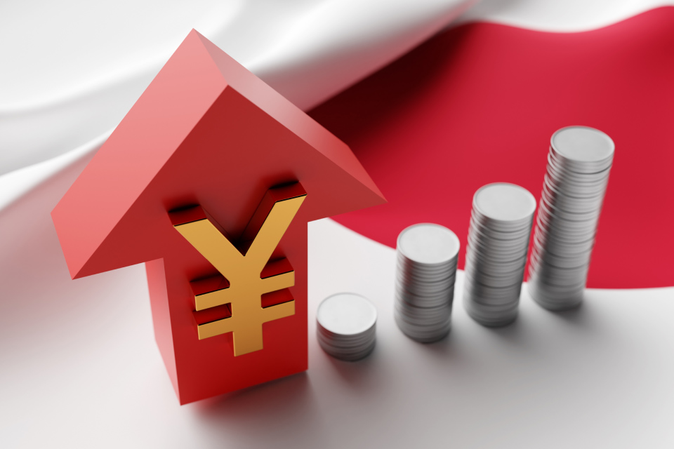Is the BOJ Interest Rate Hike Coming Soon? — Red yen symbol in the foreground with ascending stacks of coins on a financial graph, representing speculation over a potential interest rate hike by the Bank of Japan.