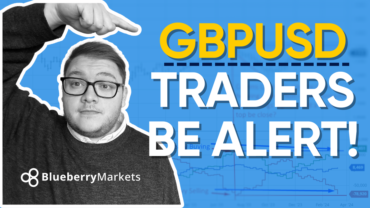 A Blueberry Markets analysis thumbnail featuring Jon Kibbler pointing upwards, representing "How To Trade GBPUSD Fundamentals."