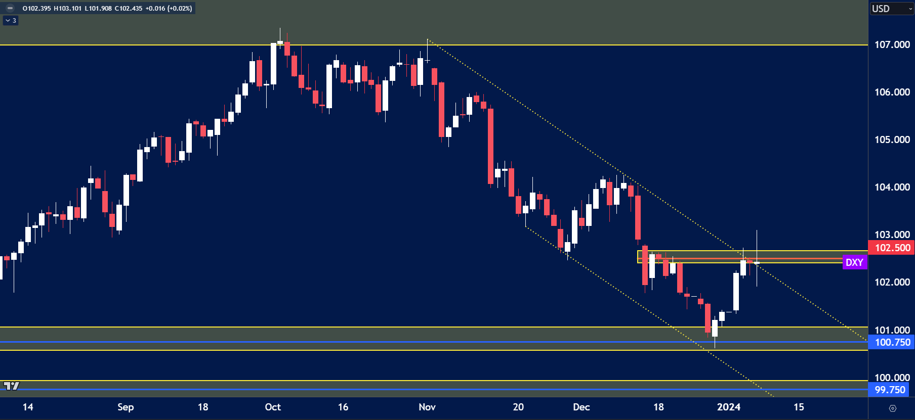 USD Index analysis for January 8